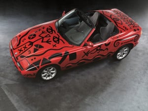 BMW Z1 roadster Art Car by A.R.Penck 1991
