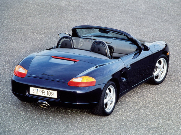 Porsche Boxster 1996-2002 vue arrière décapotée