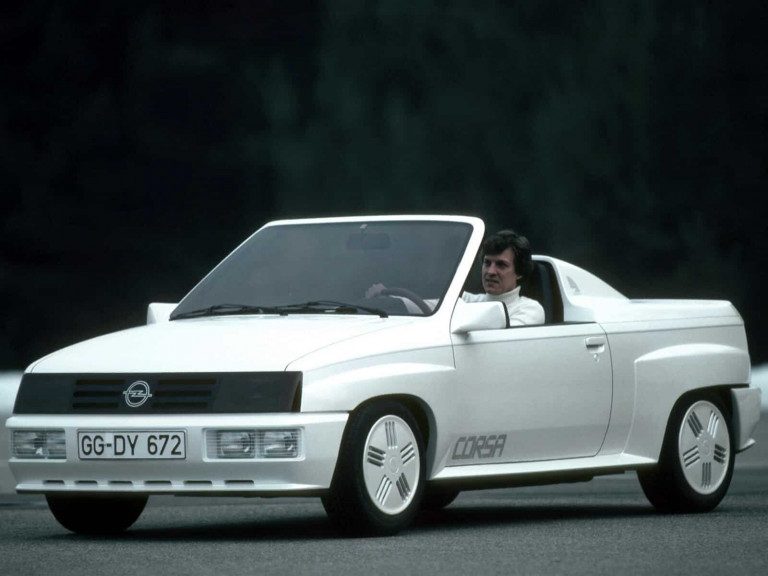 Opel Corsa Spider vue AV 1982 - photo Opel