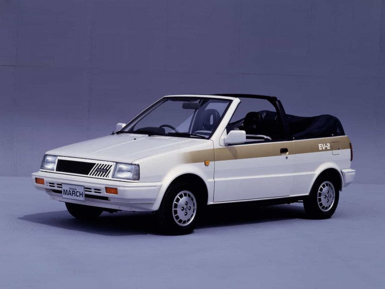 Nissan March EV convertible Tokyo 1987 - photo Nissan