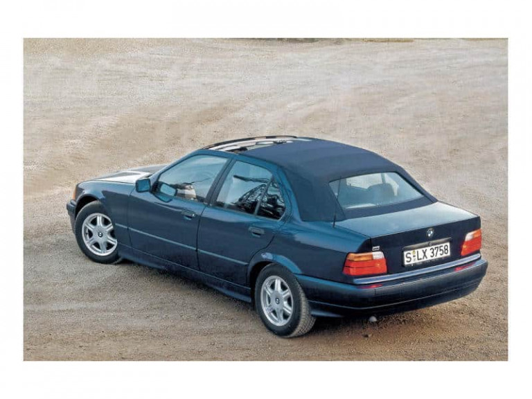 BMW Série 3 E36 Top Cabriolet Baur vue AR 1991-1996