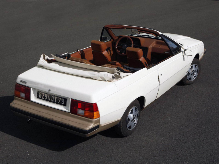 Renault Fuego cabriolet Heuliez vue AR 1982 - photo Heuliez