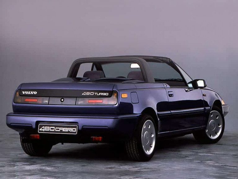 Volvo 480 cabriolet prototype vue AR 1986 - photo Volvo