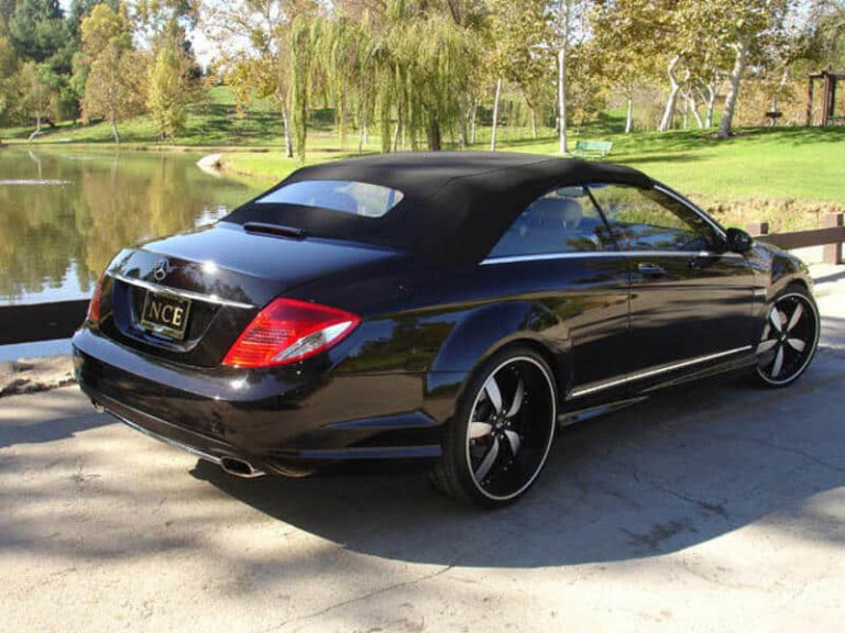 Mercedes CL (216) convertible NCE vue AR avec capote - photo : auteur inconnu