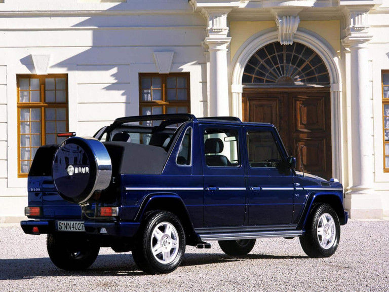 Mercedes G cabrio XL IVM Automotive Baur vue AR 2002 - photo IVM