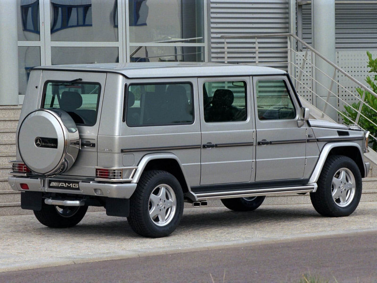 Mercedes-Benz G55 AMG Extra Long Binz vue AR 2001 - photo Mercedes-Benz