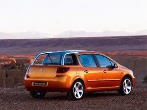 Peugeot 307 Cameleo concept vue AR 2001 - photo Peugeot