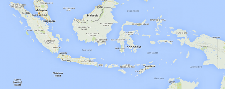 Carte de l'Indonésie - source : Google Maps