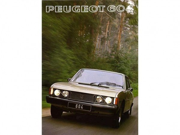 Peugeot 604 Suède 1977-1979 - couverture catalogue