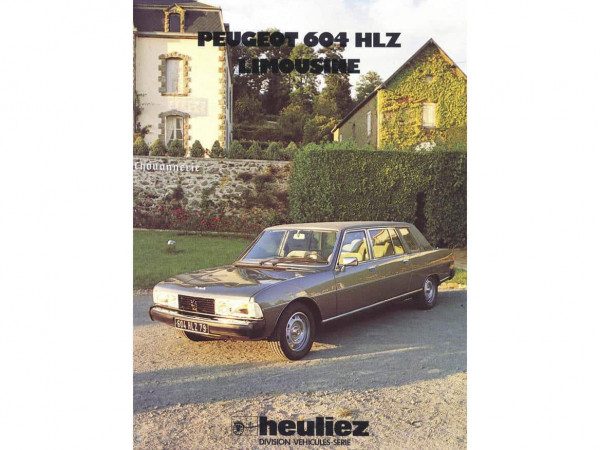 Peugeot 604 Limousine Heuliez 1978-1984 - couverture catalogue