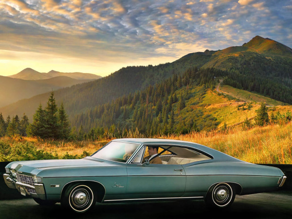 Chevrolet Impala 1967-1968 coupé fastback hard top 2p vue AV - photo Chevrolet