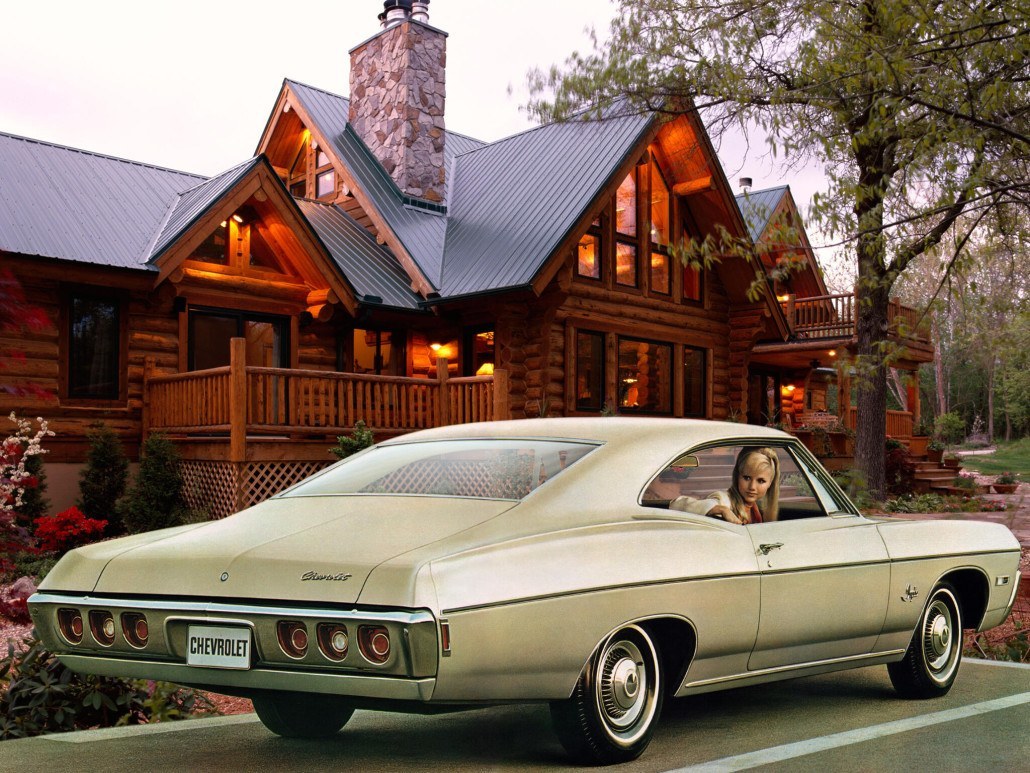 Chevrolet Impala 1967-1968 coupé fastback hard top 2p vue AR - photo Chevrolet