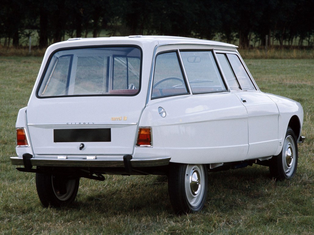 Citroën Ami 8 Service vitrée 1969-1970 vue AR - photo Citroën