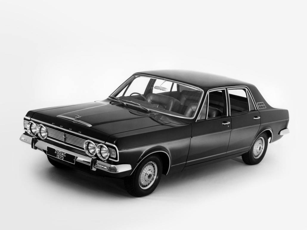 Ford Zodiac 1968-1972 vue AV - photo Ford