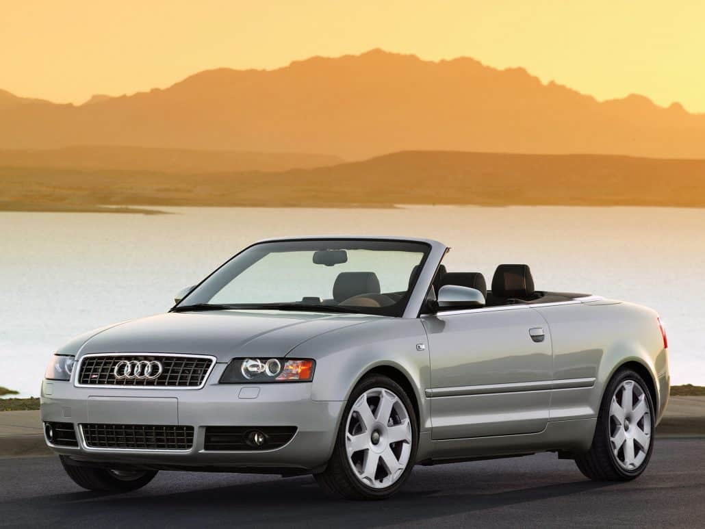 Audi A4 B6 S4 cabriolet 2003-2006 US vue AV décapotée - photo Audi