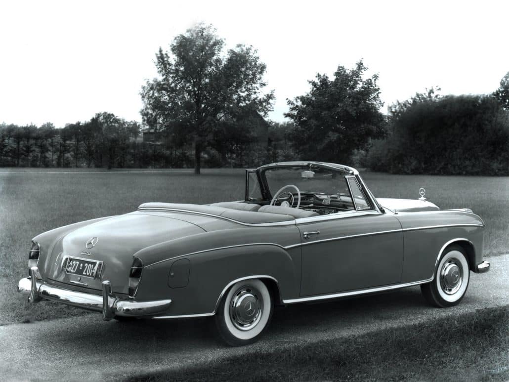 Mercedes-Benz Ponton 220S cabriolet (W180) 1956-1959 vue AR