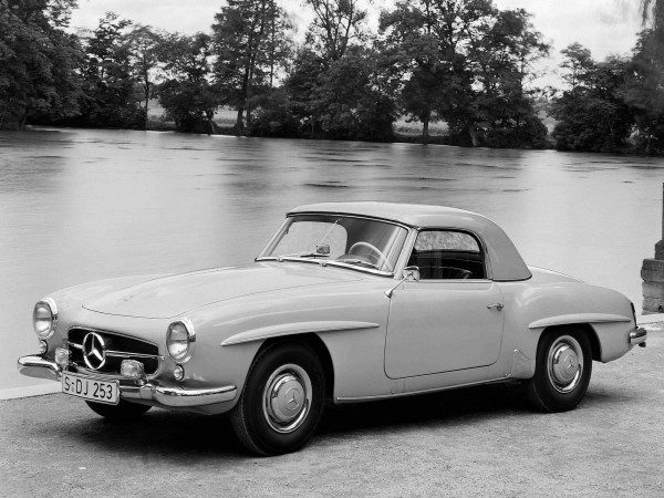 Mercedes-Benz 190SL 1956-1963 avec hard-top vue AV – photo Mercedes-Benz