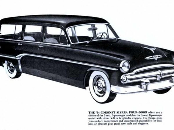 Dodge Coronet Sierra 1954 - illustration Chrysler