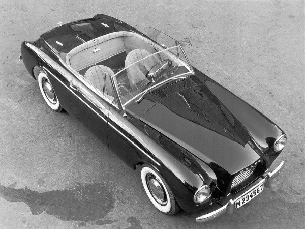 Volvo P1900 Sport 1956-1957 vue de dessus - photo Volvo