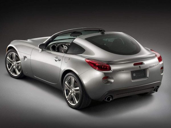 Pontiac Solstice Coupe 2008-2009 toit retiré - photo GM