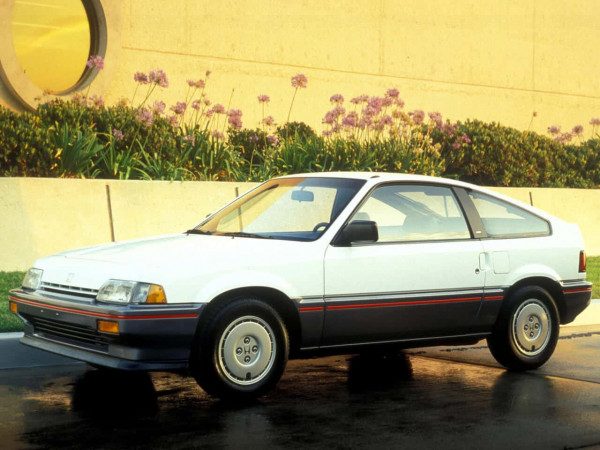 Honda Civic CRX version US 1985-1987 vue AV - photo Honda