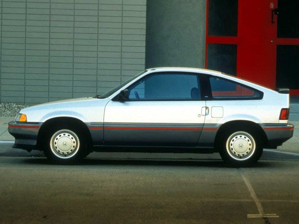 Honda Civic CRX version US 1985-1987 vue profil - photo Honda