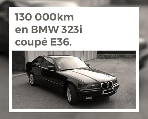 130 000km en BMW 323i coupé E36