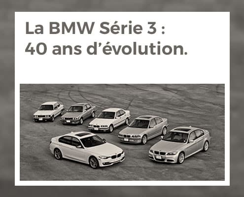 La BMW Série 3 : 40 ans d'évolution