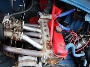 Moteur 4CV 1063 Réplique avec pipes d'admission Autobleu comme l'originale