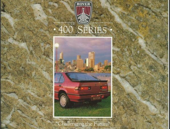 Rover 416i Vitesse brochure 1987 JRA