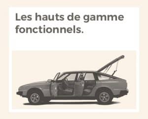 Les hauts de gamme fonctionnels