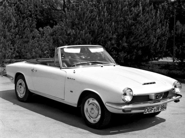 Glas 1300 GT-1700 GT cabriolet 1965-1967 vue AV - photo Glas