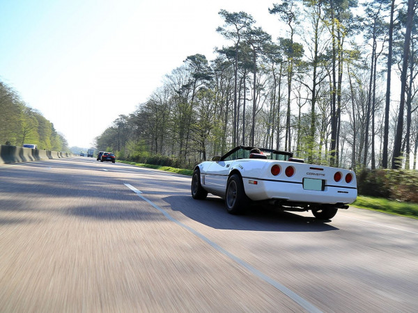 Chevrolet Corvette C4 convertible 1989 3/4 arrière photo Alexandre