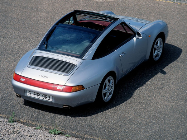 Porsche 911 Targa type 993 vue AR 1995-1998 photo Porsche AG