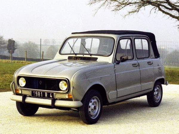 Renault 4 découvrable vue AV 1981 photo Heuliez