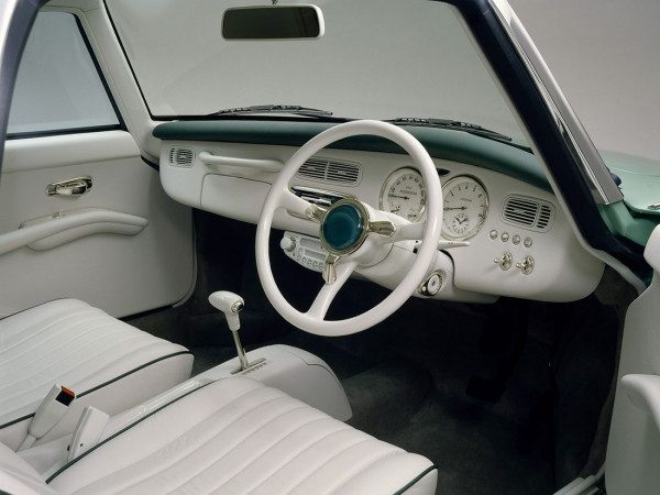 Nissan Figaro concept - salon de Tokyo 1989 - planche de bord - photo Nissan