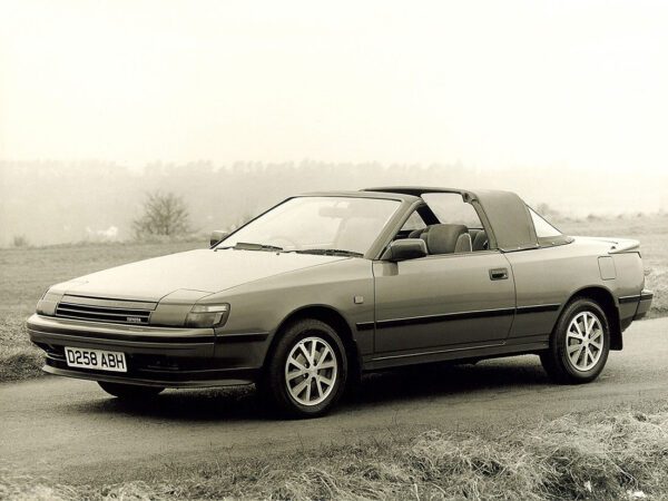 Toyota Celica (T160) cabriolet Schwan 1987 vue AV - photo Toyota