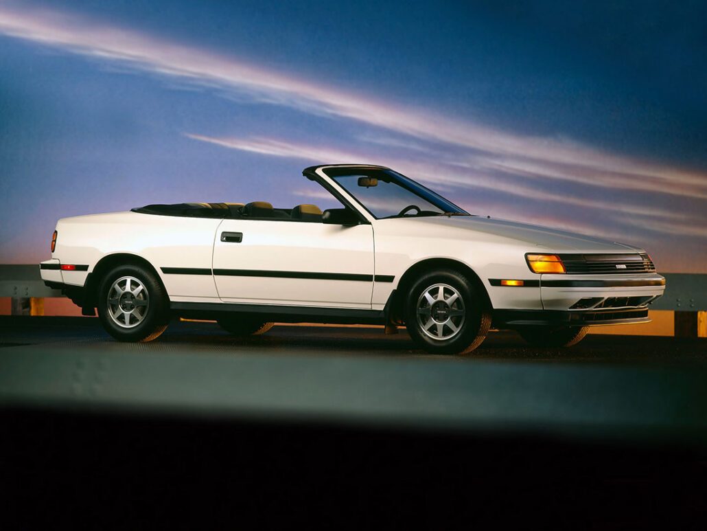 Toyota Celica (T160) cabriolet ASC 1988-1989 vue AV - photo Toyota