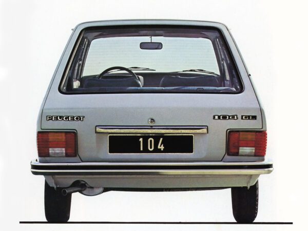 Peugeot 104 GL 1980-1981 vue AR - photo Peugeot