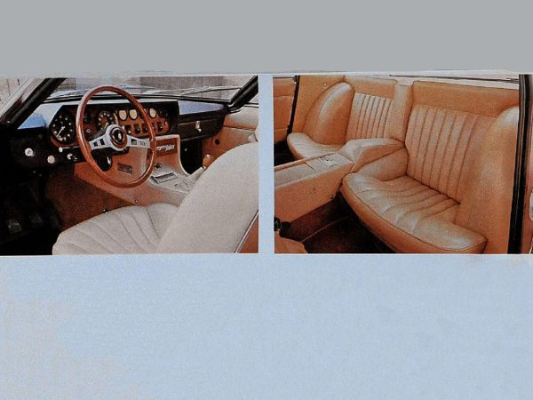 Lamborghini Islero 400 GTS 1969-1970 intérieur - photo Lamborghini