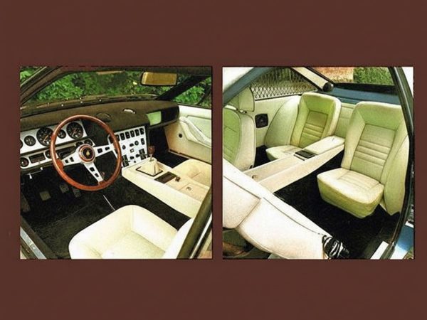 Lamborghini Jarama S 1972-1978 intérieur - photo Lamborghini