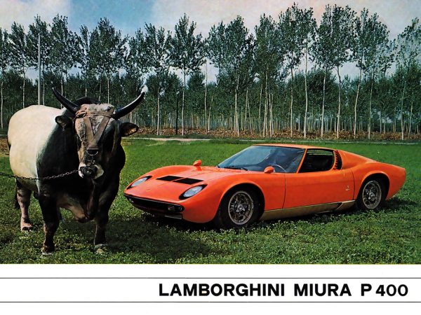 Lamborghini Miura P400 1966-1968 vue AV - photo Lamborghini