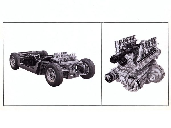 Lamborghini Miura 1966-1972 châssis et moteur - photo Lamborghini