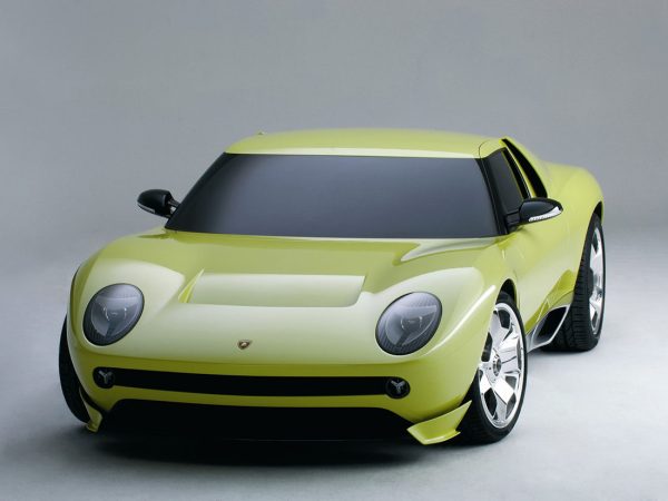 Lamborghini Miura concept - slaon de Détroit 2006 vue AV - photo Lamborghini