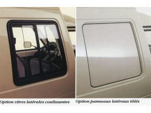 Citroën C15 vitre arrière latérale coulissante et panneau tôlé - photo Citroën